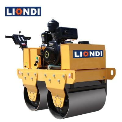 China Building Material Shops 550kg Self Propelled Drum Vibratory Roller Compacting Rollers Double Roller Compactor Rollers for sale