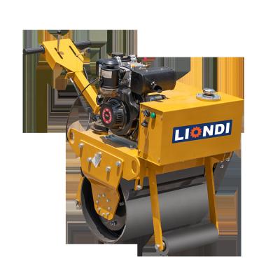 China Building Material Shops 600mm Vibration One Wheel Pedestrian Compactor Road Roller for sale