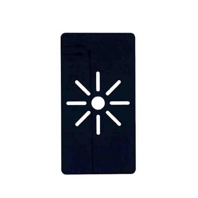 China 1 Modern 1.1 2 3mm Tempered Glass Panel Cover Device Touch With Black Silk Screen Printing For Home Electronic Device for sale