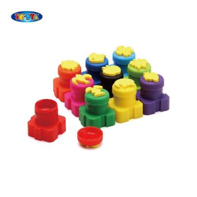 China BRIGHT COLOR 20ML FINGER PAINT SET OF 10 COLORS IN BLOCK for sale