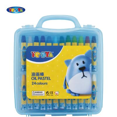 China BRIGHT 36 COLORS COLOR 11X75MM HEX OIL PASTEL SET IN PLASTIC BOX for sale