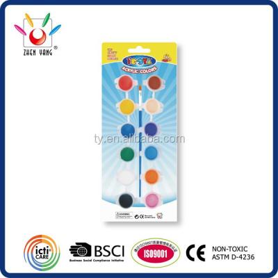 China Luminous colors 12 color 3G each set of acrylic color and suncatcher to be one unit of good quality drawing set for sale