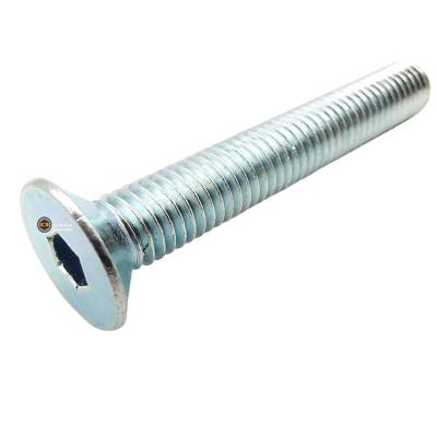 China Manufacture Flat Sale M8 Flat Hex Socket Countersunk Head Machine Screws Galvanized for sale