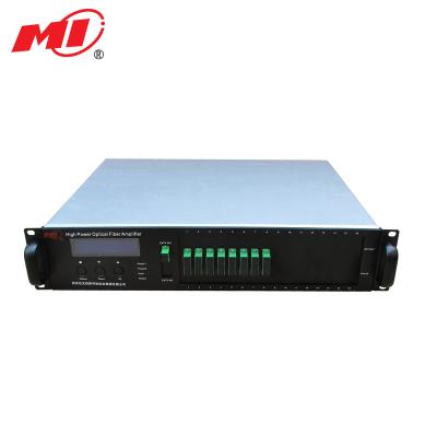 China 1550nm High Power CATV EDFA Optical Amplifier With 8, 16, 32 Output Ports, CATV Amplifier 30 dB 560x555x180mm for sale