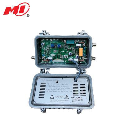 China MIC-RA30-860 RA Outdoor two-output catv signal amplifier with 65/87MHz, 42/54MHz frequency division, truck amplifier for sale