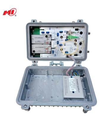 China Outdoor CATV Output Fiber Optic Node 2, Fiber Optic Node with Return Path, with Transmitter MIC-OTR-8605 for sale