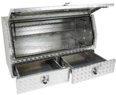 China Aluminum 2 Drawer 1450mm Aluminum High Side; truck box for sale