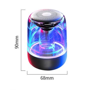 China Wireless Charger For Latest LED Cell Phone Atmosphere Colorful Light BT Speaker Hi-Fi Stereo Speaker With MIC for sale