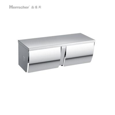 China 304 Stainless Steel Wall Mount Bathroom Modern Multi-Layer Electroplating Toilet Paper Holder for sale