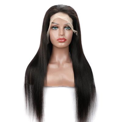 China Best Price Soft Smooth Thick Shedding Barely Shedding Front Wig 34-40 Inch Long Straight Transparent Hair 13*4 Lace Frontal Wig for sale