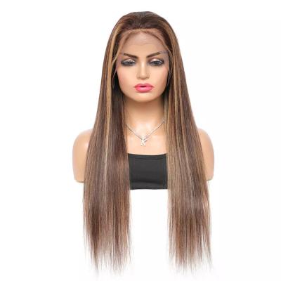 China Brazilian High Quality Barely Shedding Thick Smooth Soft Remy Hair Ombre Wig T Part Straight Lace Wig Barely Shedding for sale