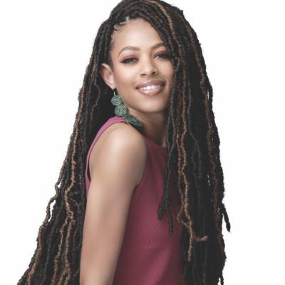 China No rejection. No tangling. Soft and shiny. Wholesale Faux Locs Crochet Braids NU Synthetic Hair Faux Locs Crochet Hair Extensions for sale