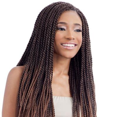 China Wholesale Unrough Twist Crochet Braiding Hair 24 Inch Senegalese Twists Synthetic Hair Extension for sale