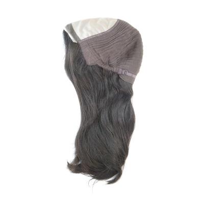 China Silky Straight Wave Natural Black Mono Top Wig Hair Piece Women Hair Replacement System for sale