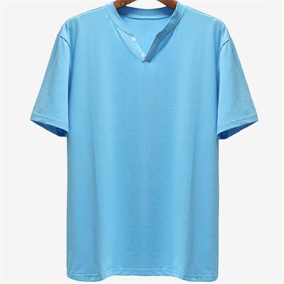 China Wholesale 100% Bamboo Cotton Spandex Anti-Shrink Sports Custom Men's T-Shirt for sale