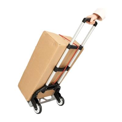 China 2020 Folding Right Hand Tractor Truck Easy Aluminum Hand Lift Pallet Truck Fishing Hand Truck for sale