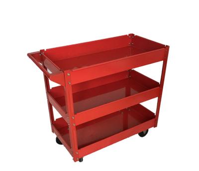 China Durable 2 Tray 100kg Load 360 Angle Wheel Utility Tool Cart For Storage for sale