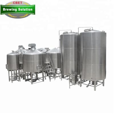 China Hotels Stainless Steel Tank Pot Beer Fermentation Tank Brew 1500L Brewhouse System for sale