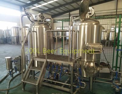 China Brewing Plant Mini Home Brewhouse System Cost 100l 200l Beer Brewing Equipment for sale