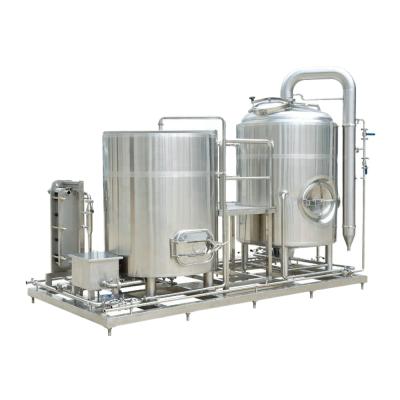 China Hotels Two Vessel Micro Beer Brewing System Electric Heating Beer Equipment For Pub / Bar for sale