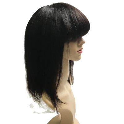 China Silky Straight Human Hair Bob Wig Brazilian Silky Straight Wave Human Hair Short Bob Wig for sale