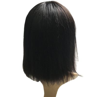 China Silky Straight Human Hair Bob Wig Brazilian Silky Straight Wave Human Hair Short Bob Wig for sale