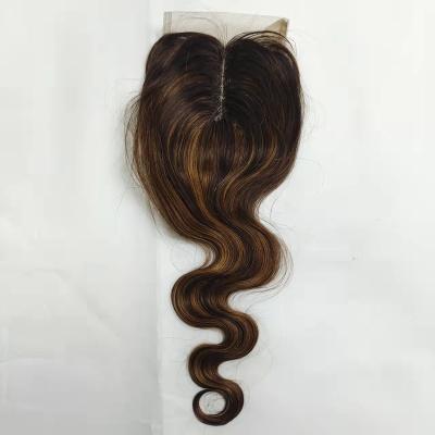 China Piano Color Good Quality Lace Hair Brazilian T Frontal Closure,Transparent Swiss Lace Vendor Hair Frontal Closures for sale