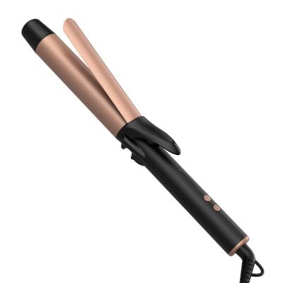 China Lena 32mm PTC OUI Fast Hair Curler Ionic Professional Magic Wand Ceramic Heating Electric Curling Iron Rotating Iron for sale