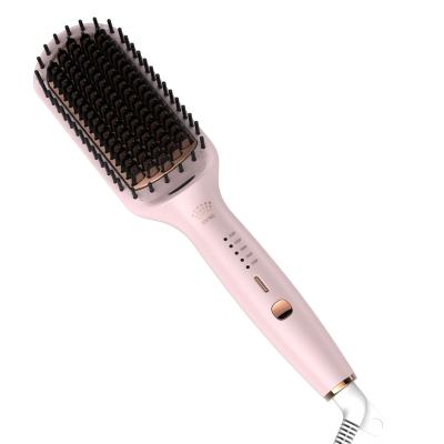 China YES Lena Anti-Scald Negative Ion Heated Electric Ceramic Straightening Brush Hair For Home Use for sale