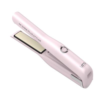 China Lena Private Label Professional Straightening and Curling USB Ceramic 2 in 1 Cordless Mini Hair Straightener Curler for Women for sale