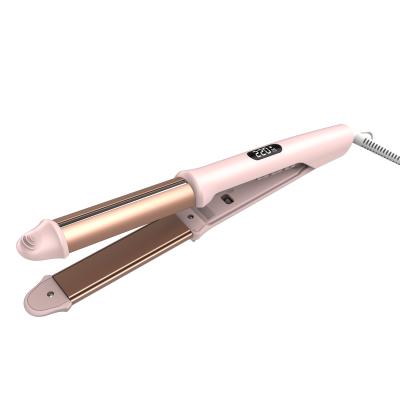 China Lena New Launch YES Multifunctional Travel 2 Ionic 1 in 1 Straightener Hair Wave Curling Iron with LCD Display for sale