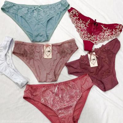 China Breathable Running Lots Clearing Wholesale Cheap Surplus Panties Cotton Briefs Lady Bulk Price Underwear Lady Mixed Stock For Woman for sale