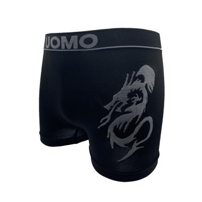 China Wholesale custom made seamless waist logo printing polyester dragon boxer briefs sew breathable men s underwear briefs free mens trunks uomo for sale