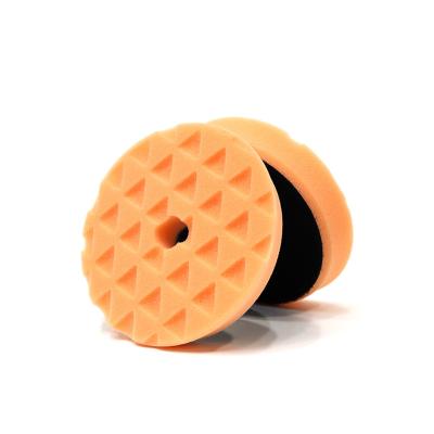 China Car Polishing TIGER Orange AUTOMATIC Sponge Diamond Car Polishing Foam Pad from Germany 5 inch for detailing for sale