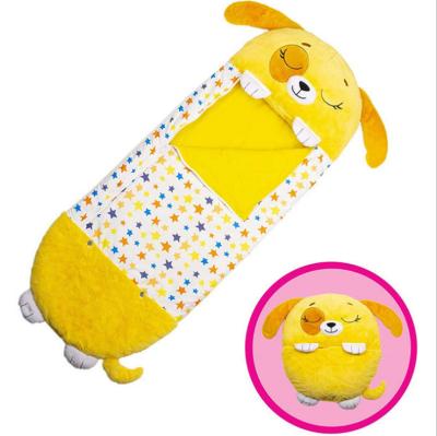 China Plush Sleepy Fleece Kids Pancake Style Kids Toddler Sack Animal Sleeping Bag For Girls Boys for sale