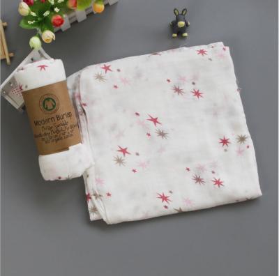 China 100%Softest Organic Cotton Baby Muslin Anti-pilling Wrap Blanket for sale