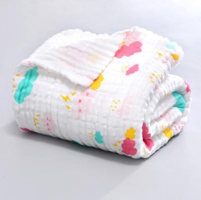 China 2018 New 100%Cotton Muslin Baby Blanket Anti-pilling , Muslin Baby Wrap Covering for sale