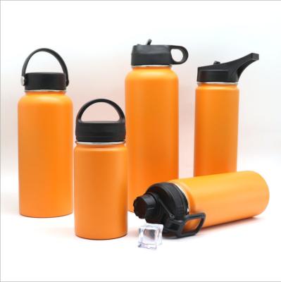 China PORTABLE Black Powder Coating Double Wall Stainless Steel Hydraulic Vacuum Flask for sale