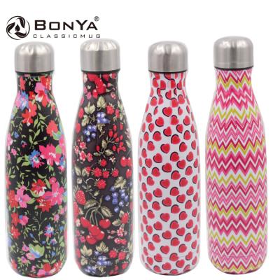 China PORTABLE Custom Logo 500ml Vacuum Insulated Stainless Steel Sports Drink Double Wall Water Bottle for sale