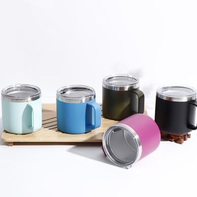 China 15oz BPA 18/8 Stainless Steel Coffee Mug Vacuum Insulated Sublimation Free Viable Tumbler With Hand Grip for sale