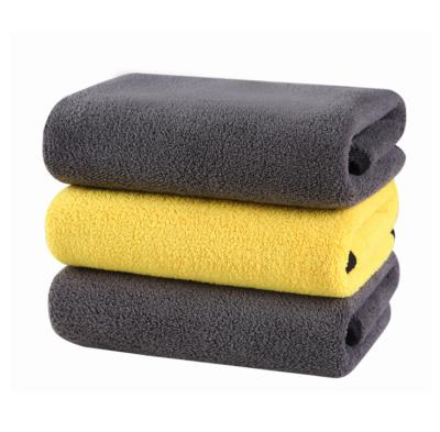 China Viable Border Wholesale Car Towel Manufacturers Double Pile Coral Towel Water Absorbent Color Towel Thickened Water Absorbent Towel for sale