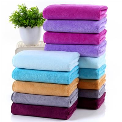 China Embroidery 35 *75 Thickened Dry Hair Beauty Salon Dry Hair Towel Embroidery QUICK DRY Salon Towel for sale