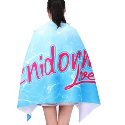 China Custom Canvas Towel Cotton Linen Heat Transfer Viable Heat Printed Outdoor Beach Towel for sale