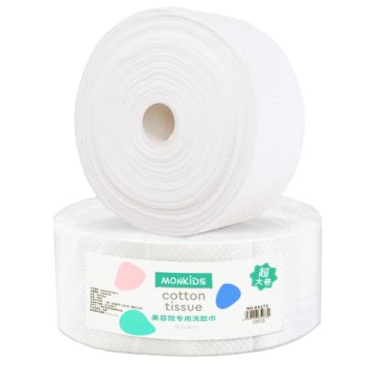 China 600g Pearl Grain Detergent Big Roll Facial Cotton Soft Beauty Towel Disposable Child Safe Detergent Soft Towel for sale