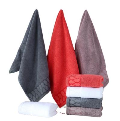 China 100% Cotton Thickened Staple Long Towel 120g Long Bulk Order Soft Absorbent Face Towel High Quality Viable Cotton Adult Household for sale