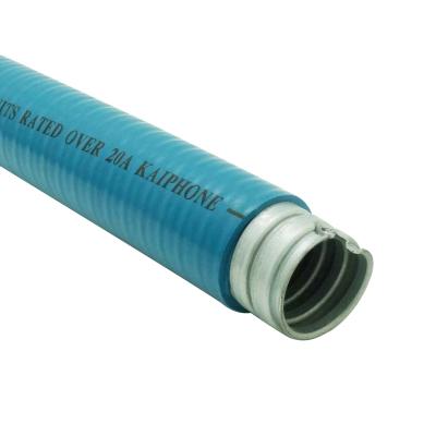 China Galvanized Steel + PVC Jacket Flexible Metal Waterproof Conduit (Computer Blue) for sale