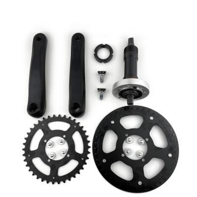 China Steel L-quicker Drop Out Crankset For Electric Bike Mid-Drive Kit 68mm To 73mm Bottom Bracket for sale