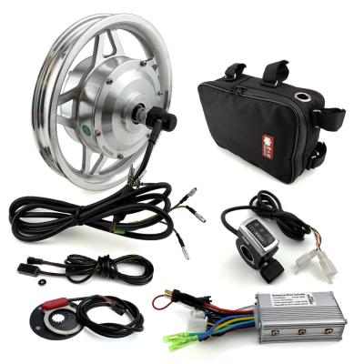 China Folding 12 Inch 36V 250W Electric Bike Conversion Kit Hub Motor For Front Wheel With Thumb Throttle And Pedal Assist Sensor for sale