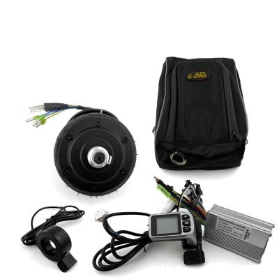 China Soocter 4 Thumb Throttle Screen Solid Tire Wheel Kickscooter Motor Electric Brake System Kit With 200W Battery Bag for sale