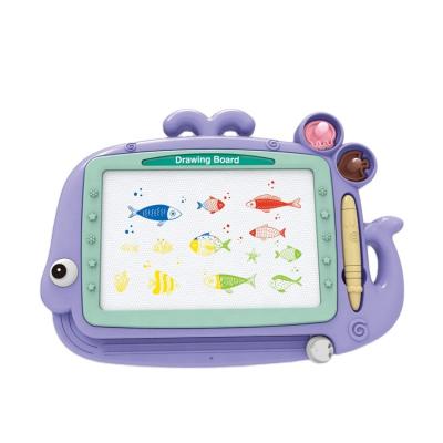 China Material China Supplier Non-Toxic Fish Train Painting Playset Toys Doodle Drawing Board For Sale for sale